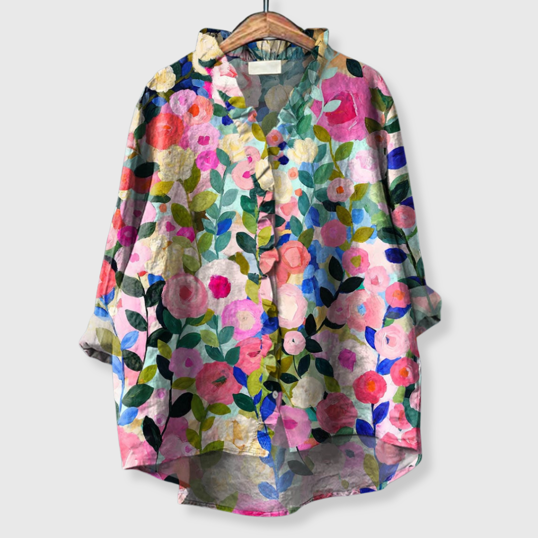 Alice | Sommerbluse mit Blumenmuster