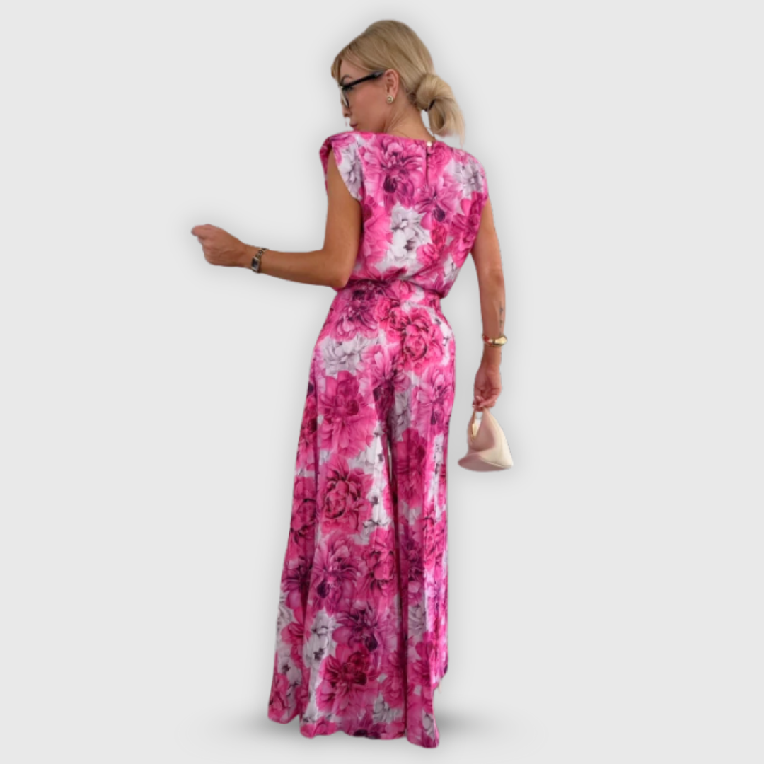 Wanda | Plissé-Jumpsuit mit Premium-Finish