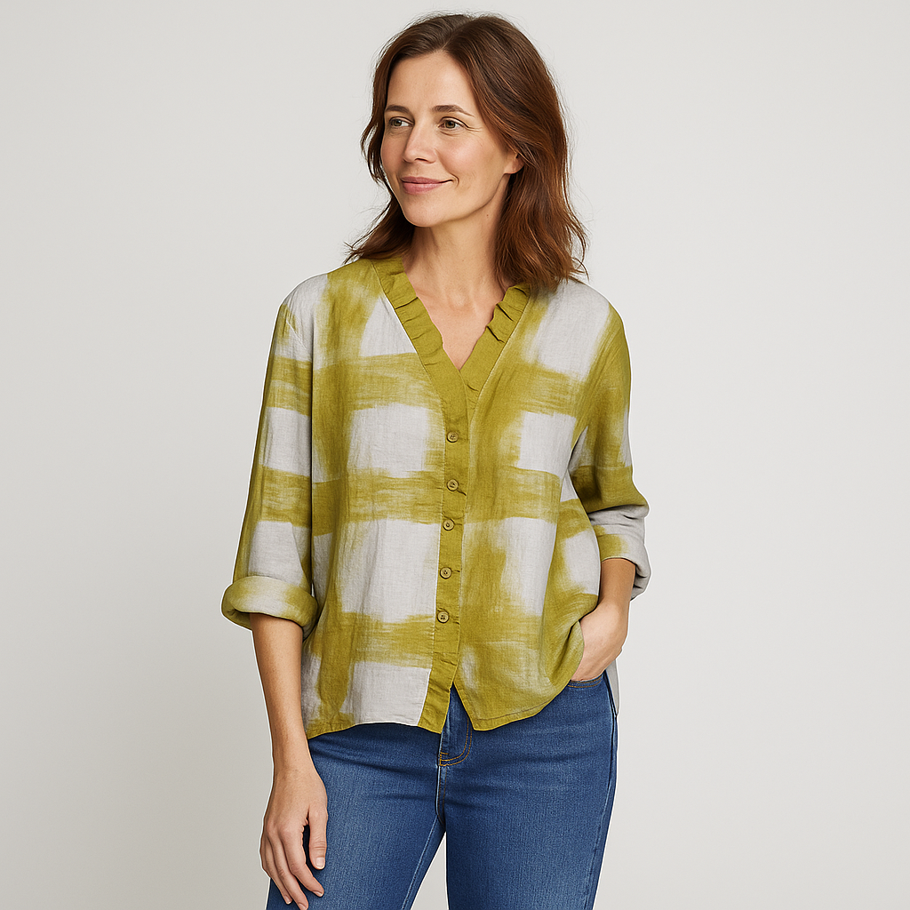 Melissa | Künstlerische Leinenbluse