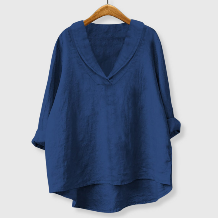 Samanta | Sommerbluse mit V-Ausschnitt