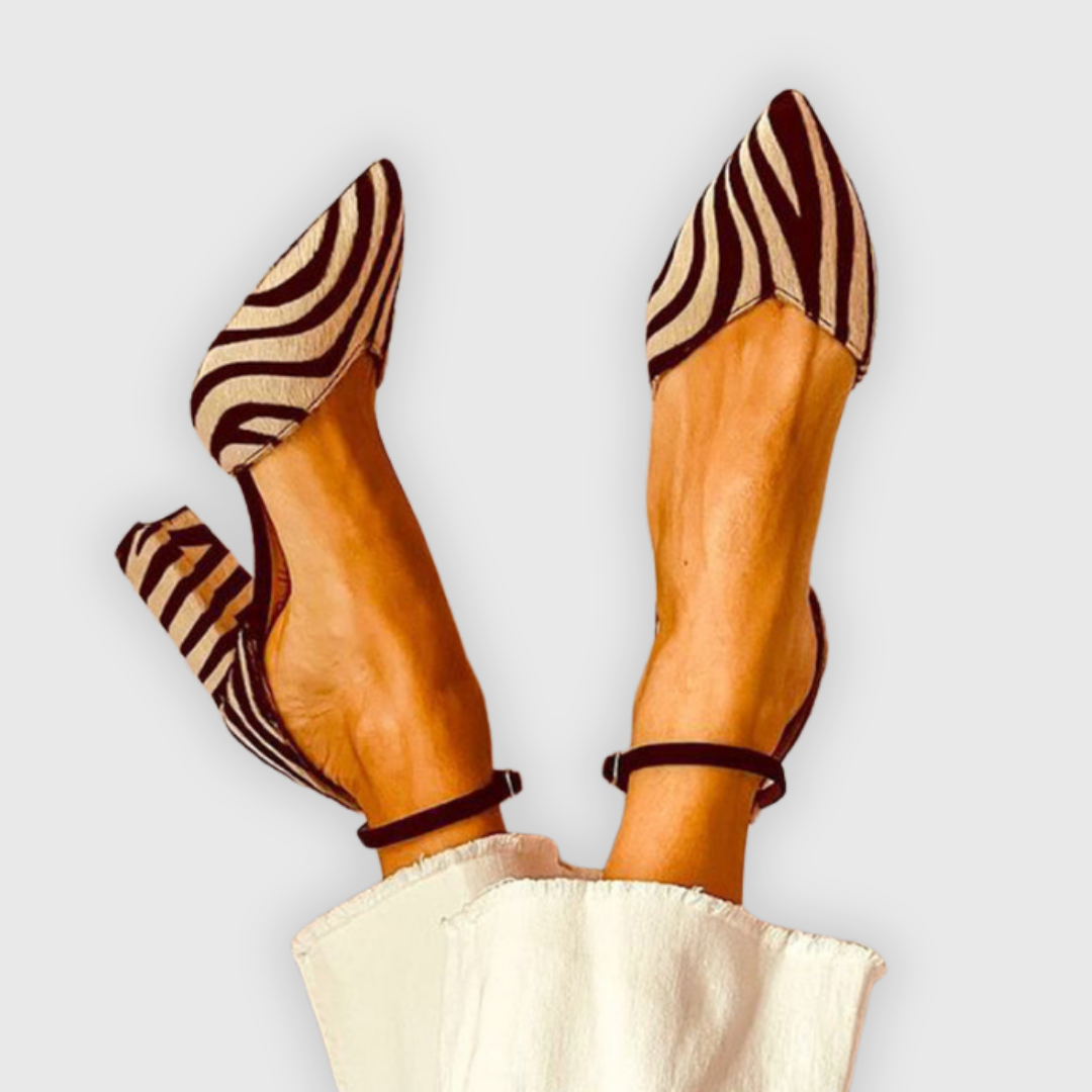 Miranda | Sandale mit Zebra-Print