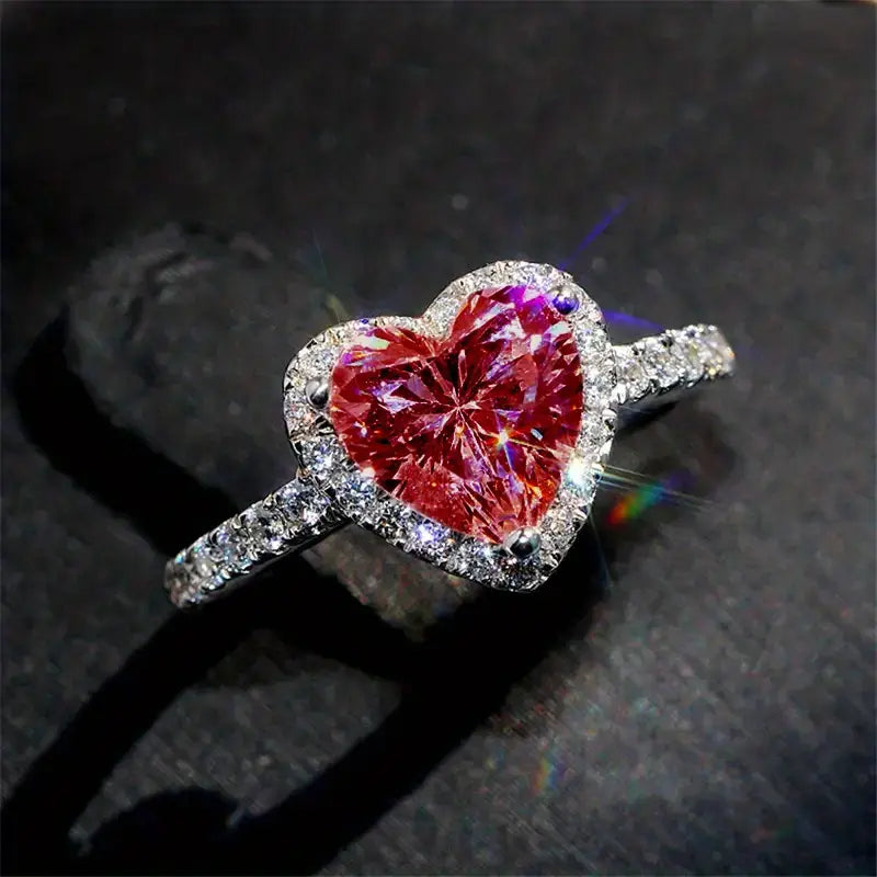 Delara Carmessia Ring | Weißgold