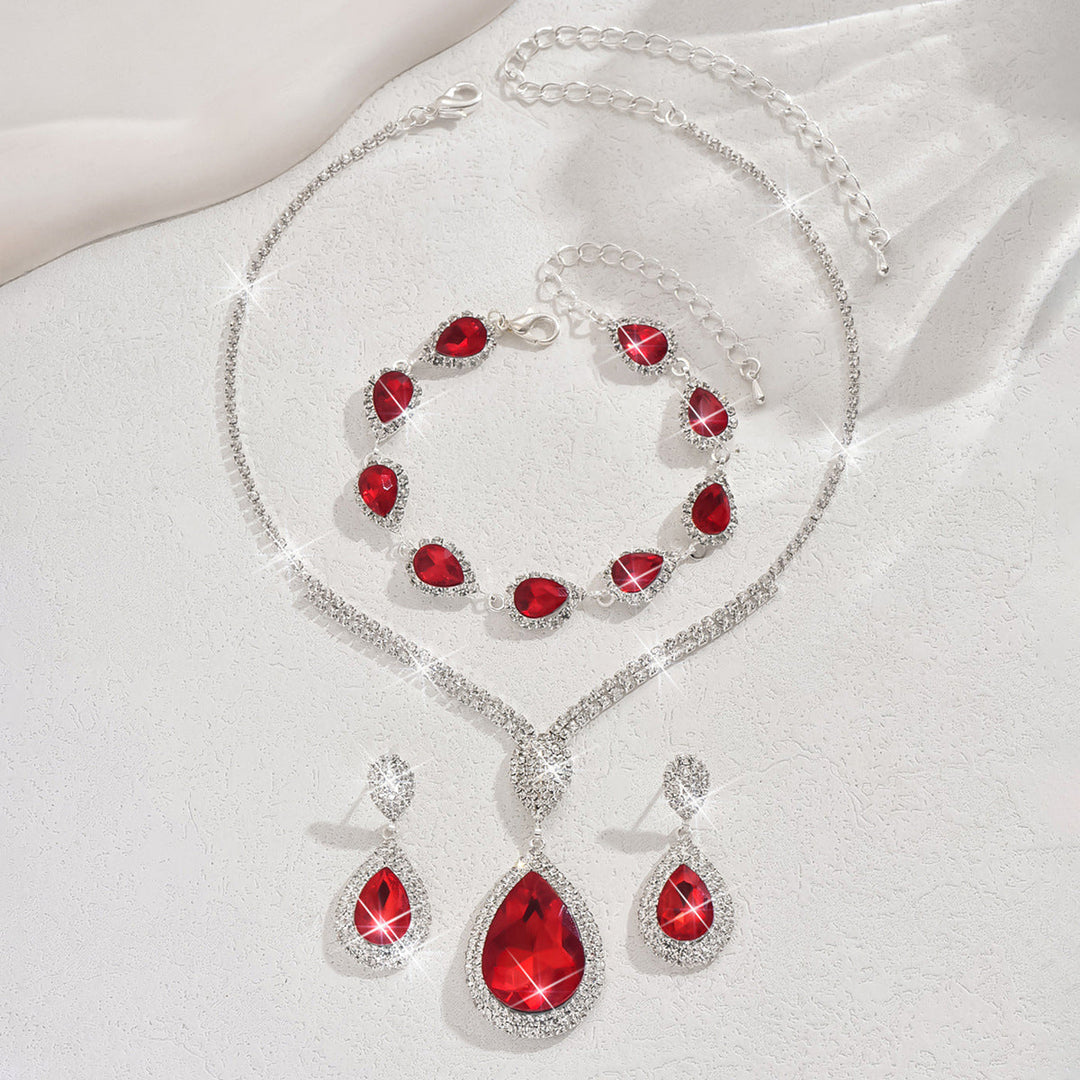 Thalira Bloodwynne Schmuckset | Weißgold