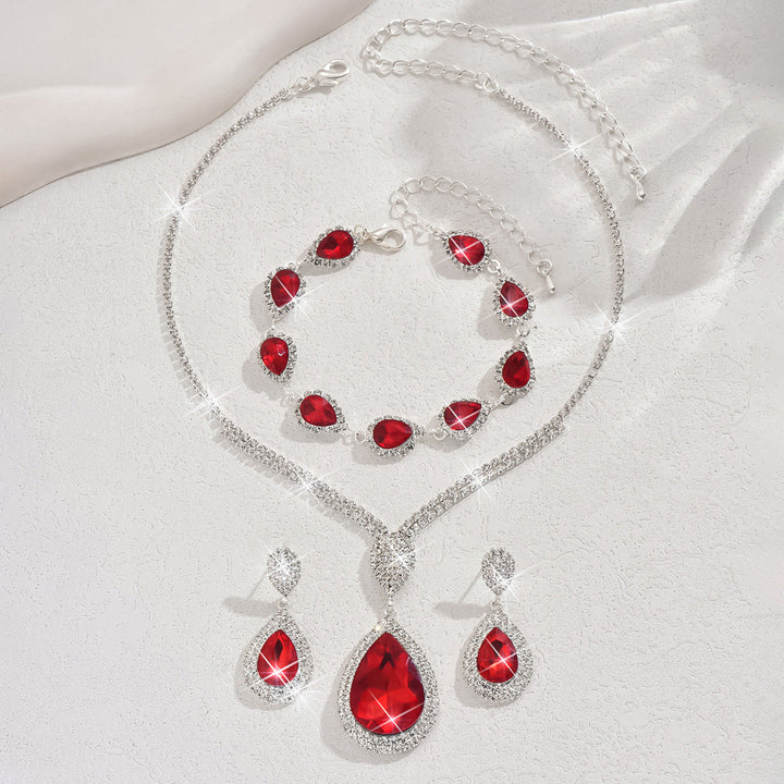 Thalira Bloodwynne Schmuckset | Weißgold