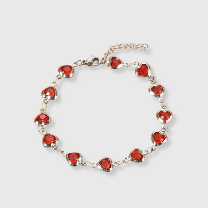 Ophelyra Garnetelle Armband | Weißgold