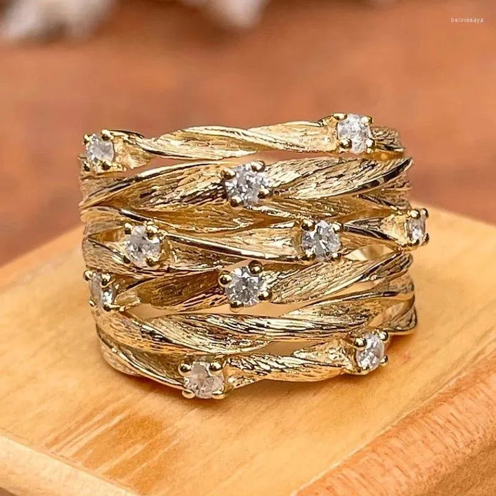 Vintage Boho-Ring in Gold